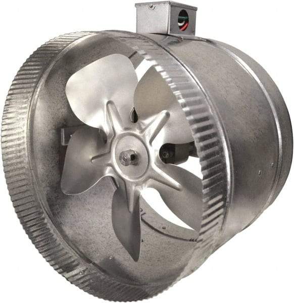 Suncourt - 10" Diam, 1.7 Amp, 120 Volt Duct Fan - 460 CFM, Double Speed - Apex Tool & Supply