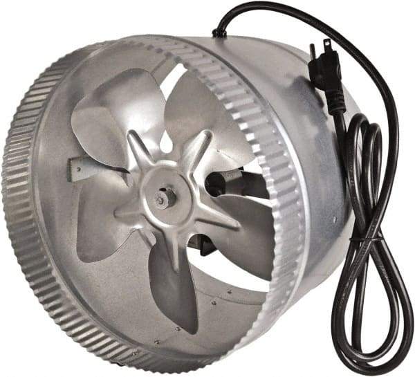 Suncourt - 10" Diam, 1.5 Amp, 120 Volt Duct Fan - 300 CFM, Single Speed - Apex Tool & Supply
