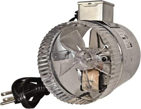Suncourt - 5" Diam, 0.35 Amp, 120 Volt Duct Fan - 75 CFM, Single Speed - Apex Tool & Supply