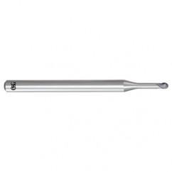 3mm x 6mm x 2.4mm x 50mm 2Fl Carbide Ball OSG EXOCARB® WXL® End Mill-WXL - Apex Tool & Supply
