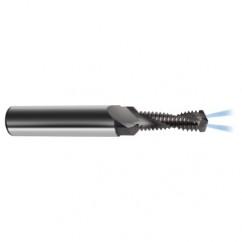 M10 x 1.25 2FL Carbide 2.5XD Drill/Thread Mill-Coolant Thru-TiCN - Apex Tool & Supply