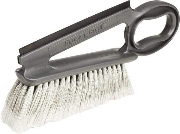 Harper Brush - 14" OAL, Synthetic Counter Brush - 2-1/4" Bristle Length, 8" Long x 1-3/4" Wide Head, Straight Foam Handle, Gray & Red - Apex Tool & Supply