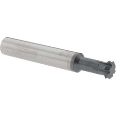 Accupro - 3/8° 3/8" Cut Diam, 1/8" Cut Width, 3/8" Shank, Solid Carbide Double-Angle Cutter - Apex Tool & Supply