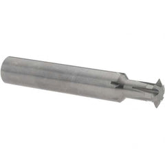 Accupro - 1/2° 1/2" Cut Diam, 0.109" Cut Width, 1/2" Shank, Solid Carbide Double-Angle Cutter - Apex Tool & Supply