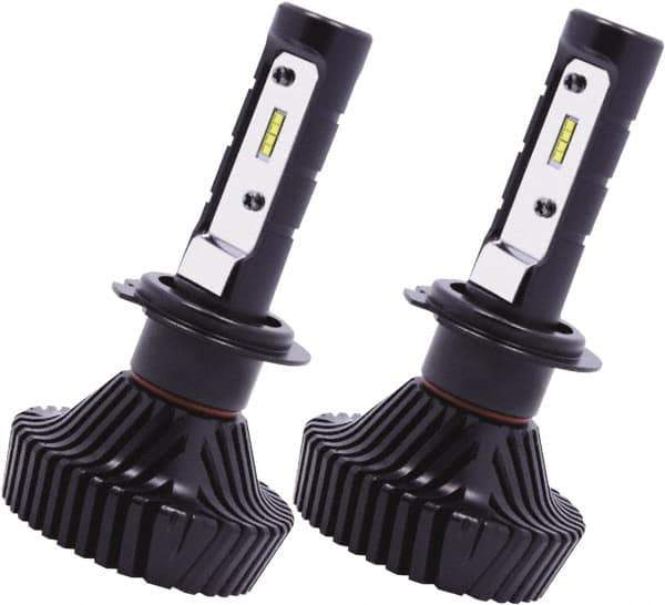 PRO-SOURCE - 4,500 Lumens, 10-40 VDC, H7 LED Headlight - 6500K Cool White Color Scale, 40 Low/High Watt, 30,000 to 50,000 Average Life Hours - Apex Tool & Supply