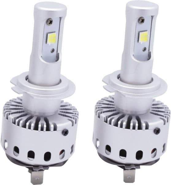 PRO-SOURCE - 8,000 Lumens, 12-24 VDC, H7 LED Headlight - 6500K Cool White Color Scale, 40 Low/High Watt, 30,000 to 50,000 Average Life Hours - Apex Tool & Supply