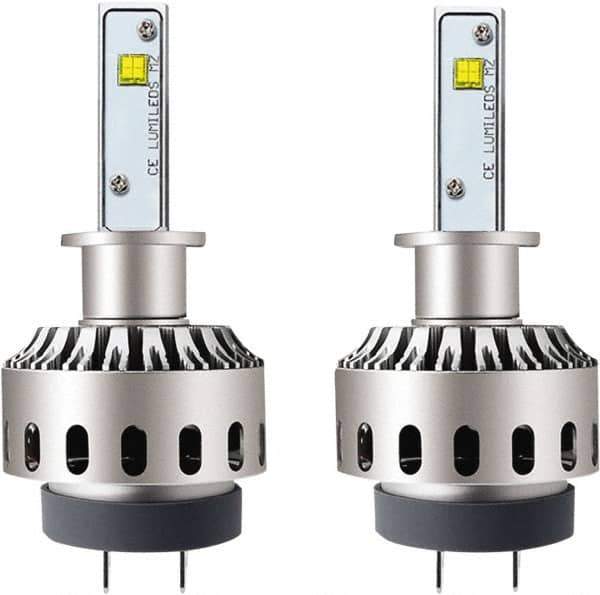 PRO-SOURCE - 8,000 Lumens, 12-24 VDC, H1 LED Headlight - 6500K Cool White Color Scale, 40 Low/High Watt, 30,000 to 50,000 Average Life Hours - Apex Tool & Supply