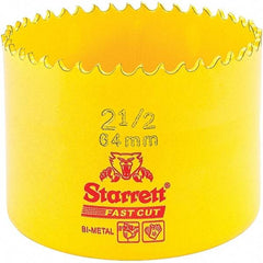 Starrett - 2-1/2" Diam, 1-5/8" Cutting Depth, Hole Saw - High Speed Steel Saw, Toothed Edge - Apex Tool & Supply