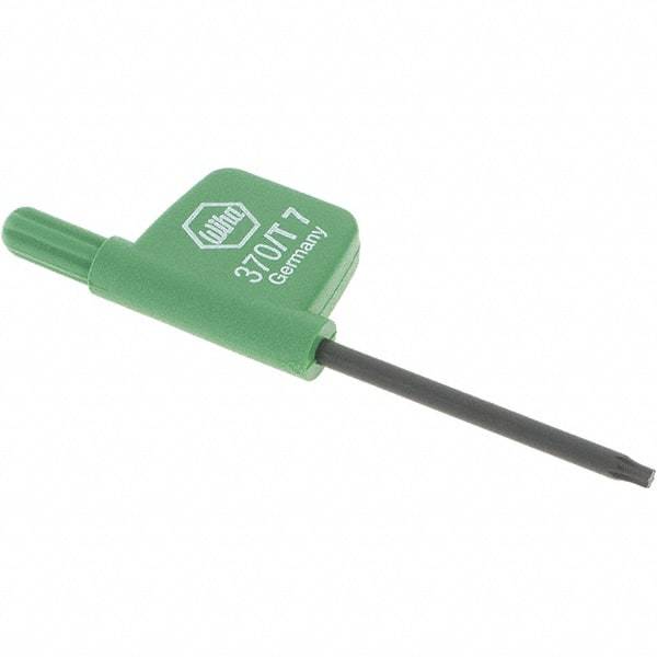 Wiha - T7 Torx Key - Flag-Style, 35mm Length Under Head, 2.6" OAL - Apex Tool & Supply