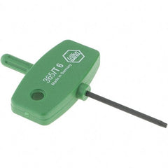 Wiha - T6 Torx Key - Wing Handle, 35mm Length Under Head, 2.7" OAL - Apex Tool & Supply