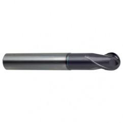 4mm Dia. - 57mm OAL 2 FL 30 Helix Firex Carbide Ball Nose End Mill - Apex Tool & Supply