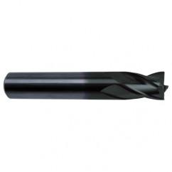 1 Dia. x 4 Overall Length 6-Flute Square End Solid Carbide SE End Mill-Round Shank-Center Cut-Super-A - Apex Tool & Supply