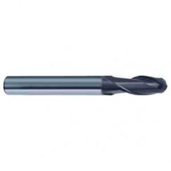 8mm Dia. - 63mm OAL 2 FL 30 Helix Firex Carbide Ball Nose End Mill - Apex Tool & Supply