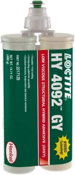 Loctite - 400 g Dual Cartridge Two Part Adhesive - 3 to 5 min Working Time - Apex Tool & Supply