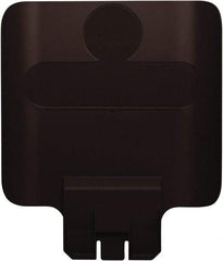 Rubbermaid - Square Lid for Use with 23 Gal Rectangular Recycle Containers - Brown, Polypropylene, For Slim Jim Trash Cans - Apex Tool & Supply