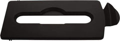 Rubbermaid - Rectangle Lid for Use with 23 Gal Rectangular Recycle Containers - Black, Polypropylene, For Slim Jim Trash Cans - Apex Tool & Supply