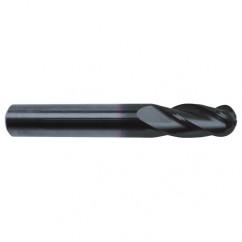 1/4" Dia. - 2-1/2" OAL - 30 Helix Super-A CBD Ball Nose EM - 4 FL - Apex Tool & Supply