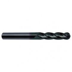 3/8" Dia. - 4 OAL - 30 Helix Super-A CBD Ball Nose EM - 4 FL - Apex Tool & Supply