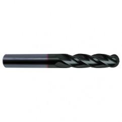 1/4" Dia. - 3 OAL - 30 Helix Super-A CBD Ball Nose EM - 4 FL - Apex Tool & Supply