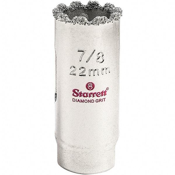 Starrett - 7/8" Diam, 2" Cutting Depth, Hole Saw - High Speed Steel Saw, Toothed Edge - Apex Tool & Supply