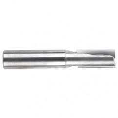 1/4" Dia. - 2-1/2" OAL - 2 FL Straight FL Bright Carbide End Mill - Apex Tool & Supply
