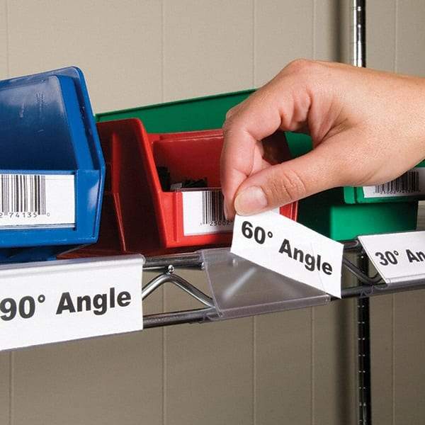 Aigner Index - Label Holders Backing: Snap-On Width (Inch): 1-1/4 - Apex Tool & Supply