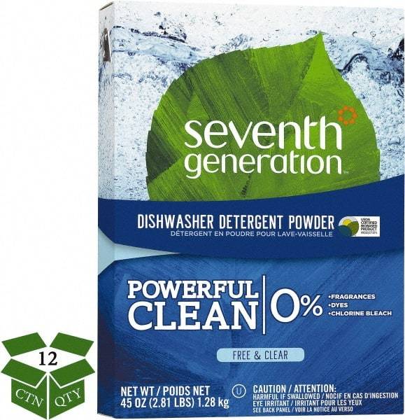 Seventh Generation - 45 oz Box Automatic Dishwashing Powder - Unscented - Apex Tool & Supply