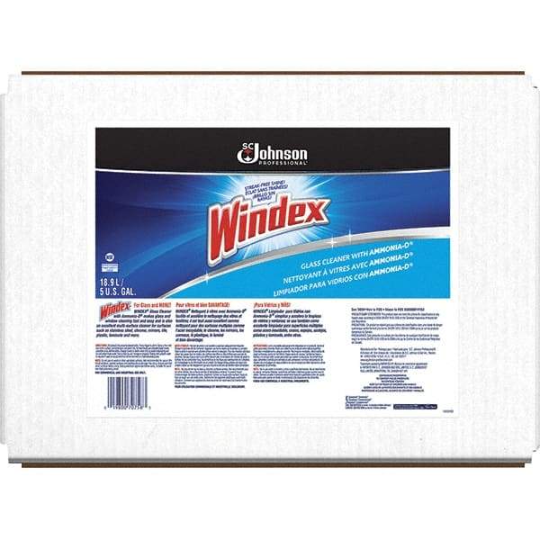 Windex - 5 Gal Bag-in-Box Unscented Glass Cleaner - Multipurpose Use - Apex Tool & Supply