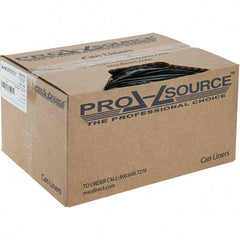 PRO-SOURCE - 1.5 mil Thick, Heavy-Duty Trash Bags - Linear Low-Density Polyethylene (LLDPE), Flat Pack Dispenser, 22" Wide x 60" High, Black - Apex Tool & Supply
