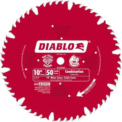 Freud - 10" Blade Diam, 50 Teeth, Carbide-Tipped Cold Saw Blade - 1" Arbor Hole Diam, 0.071" Blade Thickness - Apex Tool & Supply