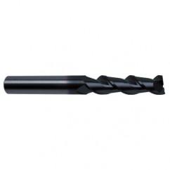 3/8" Dia. - 3" OAL - 45° Helix Super-A Carbide End Mill - 2 FL - Apex Tool & Supply