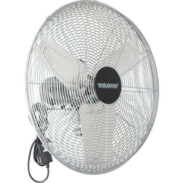 PRO-SOURCE - 24" Blade, 1/4 hp, 5,200, 6,000 & 7,700 CFM, Oscillating Industrial Circulation Fan - Back-Mounted, 120 VAC Volts, 1.60-1.90 Amps, 3 Speed - Apex Tool & Supply