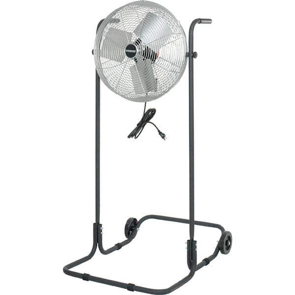 PRO-SOURCE - 18" Blade, 1/8 hp, 5,750 CFM, High Floor Stand Industrial Circulation Fan - Floor Stand, 2.2 Amps, 3 Speed - Apex Tool & Supply