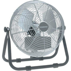 PRO-SOURCE - 12" Blade, 1/12 hp, 1,650, 2,300 & 2,750 CFM, Low Floor Stand Industrial Circulation Fan - Floor Stand, 120 Volts, 1.1 Amps, 3 Speed - Apex Tool & Supply