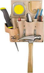 CLC - Knife Holster with 8 Pockets - Leather, Natural (Color) - Apex Tool & Supply