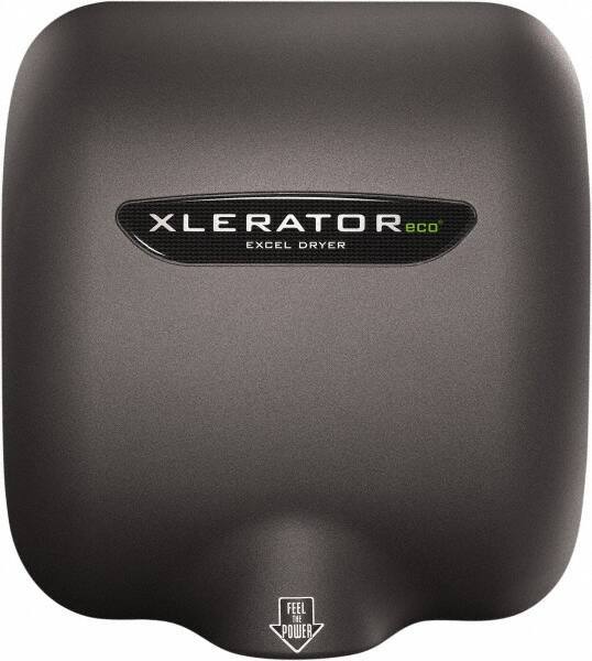 Excel Dryer - 530 Watt Graphite Finish Electric Hand Dryer - 110/120 Volts, 4.5 Amps, 11-3/4" Wide x 12-11/16" High x 6-11/16" Deep - Apex Tool & Supply