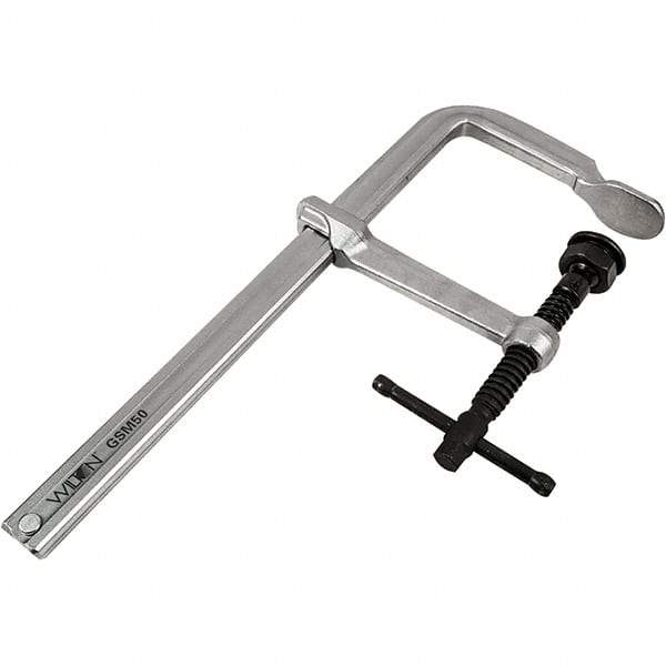 Wilton - 5-1/2" Throat Depth, 20" Max Capacity, Heavy-Duty F Sliding Arm Clamp - 2,660 Lb Clamping Pressure - Apex Tool & Supply