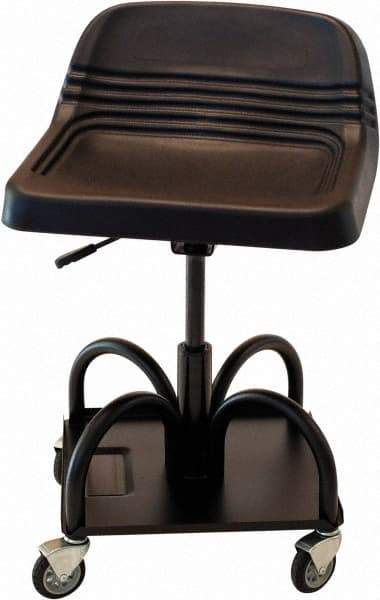 Whiteside - 440 Lb Capacity, 4 Wheel Adjustable Creeper Seat - Steel, 15" Long x 25" High x 15" Wide - Apex Tool & Supply