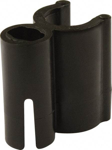 Mag-Mate - 3/8 Hose OD, Tube Support Clip Strip - Black, 1 Slot, 1-1/2" OAL, Use with 3/8" Hose - Apex Tool & Supply