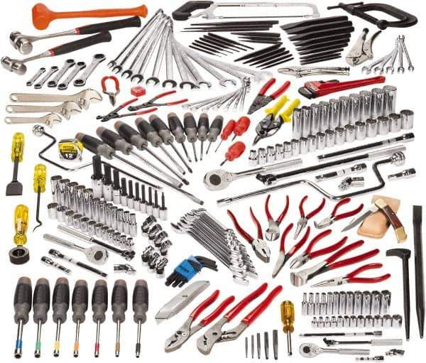 Proto - 229 Piece 1/4, 3/8 & 1/2" Drive Master Tool Set - Comes in Top Chest - Apex Tool & Supply