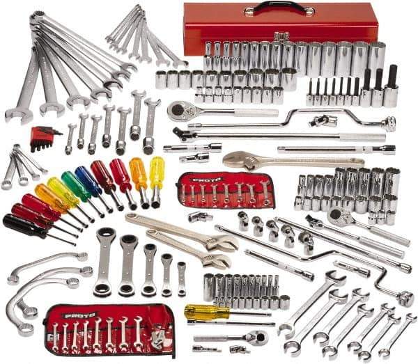 Proto - 194 Piece 1/4, 3/8 & 1/2" Drive Master Tool Set - Comes in Top Chest - Apex Tool & Supply