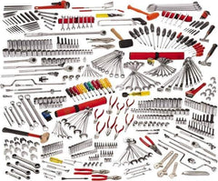 Proto - 497 Piece 1/4, 3/8 & 1/2" Drive Master Tool Set - Comes in Roller Cabinet with Top Chest - Apex Tool & Supply