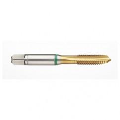 1-1/8-7 2B -Flute Cobalt Green Ring Spiral Point Plug Tap-TiN - Apex Tool & Supply