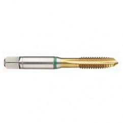 1-1/8-12 2B -Flute Cobalt Green Ring Spiral Point Plug Tap-TiN - Apex Tool & Supply