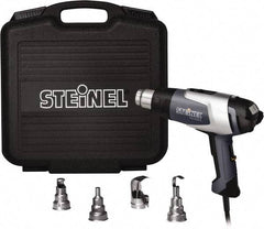 Steinel - 120 to 1,200°F Heat Setting, 4 to 13 CFM Air Flow, Heat Gun Kit - 120 Volts, 13.5 Amps, 1,600 Watts, 6' Cord Length - Apex Tool & Supply