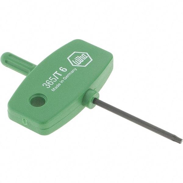 Wiha - T6 Torx Key - Wing Handle, 35mm Length Under Head, 2.7" OAL - Apex Tool & Supply