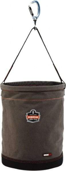 Ergodyne - 1 Pocket Gray Canvas Tool Bucket - 16" Wide x 16" Deep x 20" High - Apex Tool & Supply