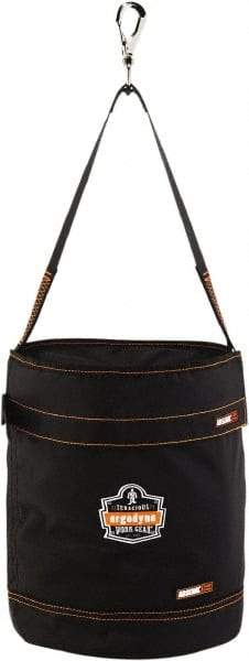 Ergodyne - 1 Pocket Black Polyester Tool Bucket - 12-1/2" Wide x 12-1/2" Deep x 15" High - Apex Tool & Supply