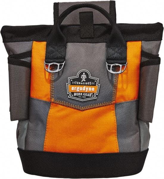 Ergodyne - General Purpose Holster with 1 Pocket - Ballistic Polyester, Orange, 11-1/2" Wide x 10" High x 6" Deep - Apex Tool & Supply