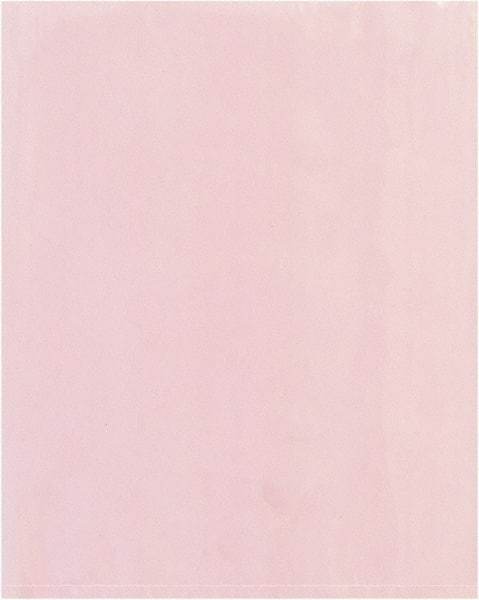 Value Collection - 8" Long x 5" Wide, 4 mil Thick, Open Top Antistatic Poly Bag - Pink, Heavy-Duty Grade - Apex Tool & Supply